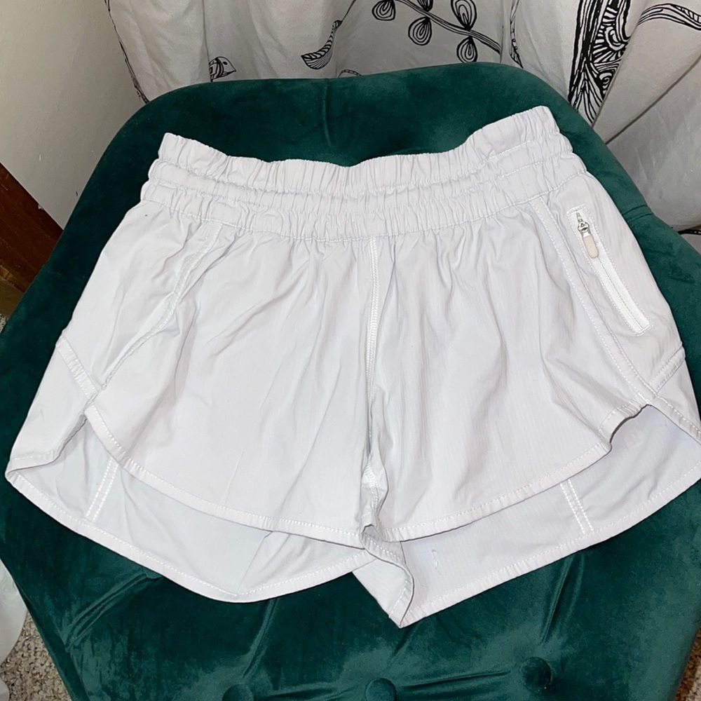 Lululemon White Track Shorts